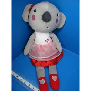 Hugfun Koala Bear Gray 20" Plush Red Christmas Candy Cane Dress  Stuffed Animal